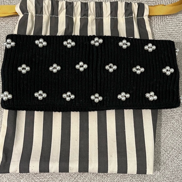 ❌ON SALE❌LELE SADOUGHI NWT AUTHENTIC PEARLS EMBELLISHED RIBBED KNIT EAR WARMER - Picture 10 of 12